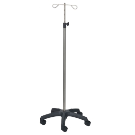 Infusion stand with 2 stainless steel hooks