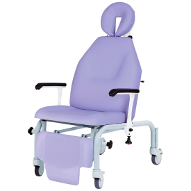 ENT chair height 50cm, 3 sections, non-rotative, with wheels
