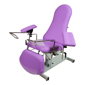 Hydraulic blood sampling chair 3 sections, rotative, with blood test splints