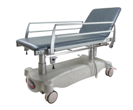 OV2-05+14-150RI - Electric examination couch, width 70cm, with central brake system and DIN rails, colour MISSOURI