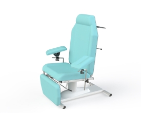 Blood chair height 48cm, 3 sections, non-rotative, with blood test splints