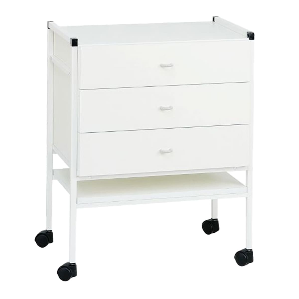 2 trays and 3 drawers trolley