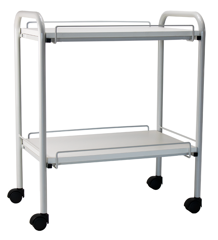 2 trays trolley