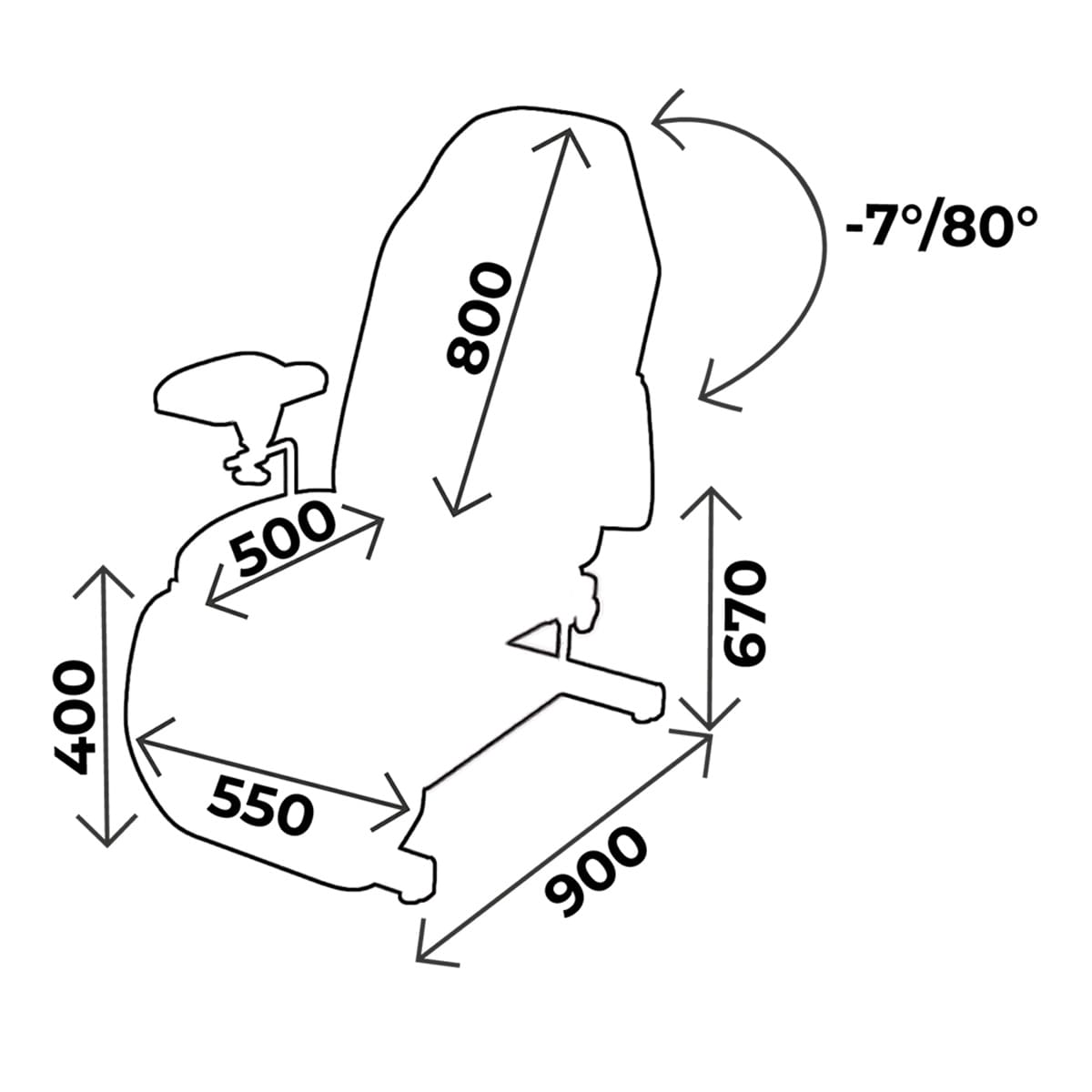 Blood chair height 67cm, 3 sections, non-rotative, with blood test splints