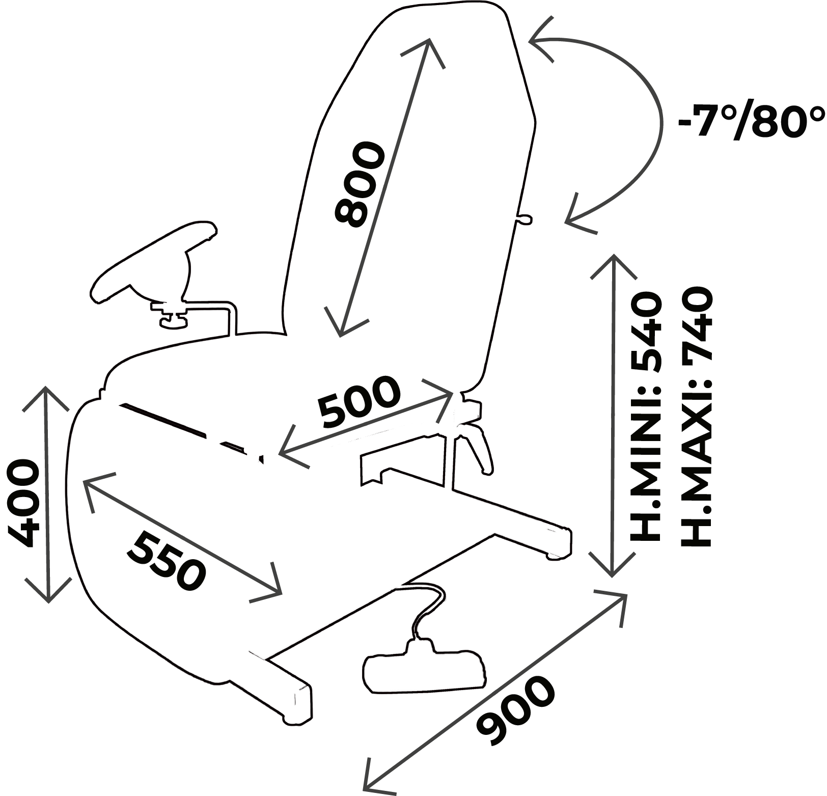 Fauteuil de prélèvement électrique 3 parties, non rotatif, avec gouttières