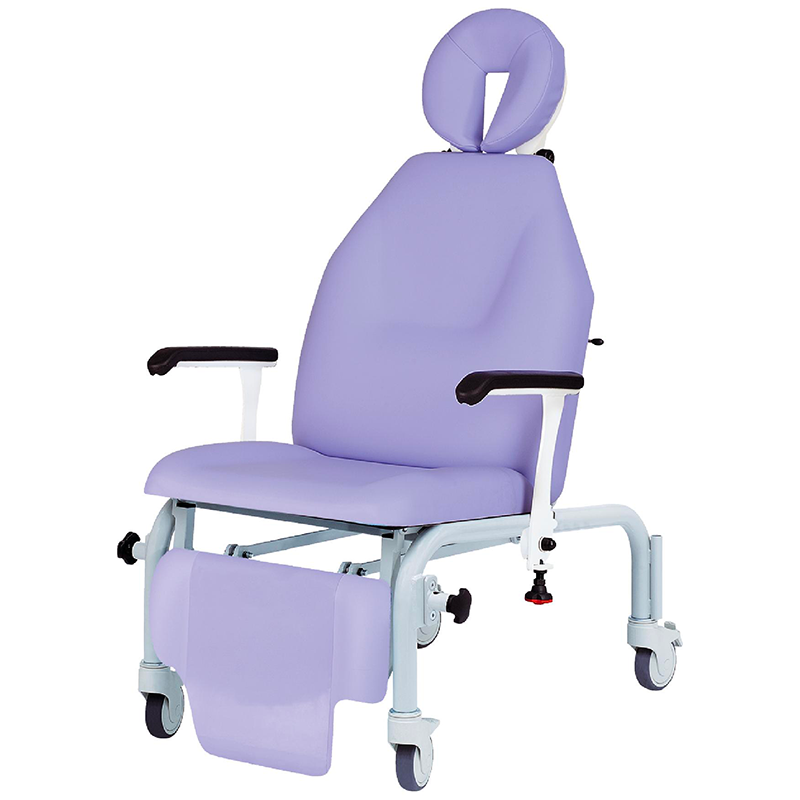 Fauteuil ORL hauteur 50cm, 3 parties, non rotatif, avec roues