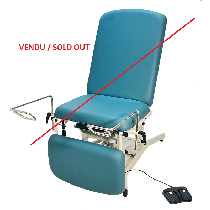 Gynaecological chair 3 sections, with stirrups