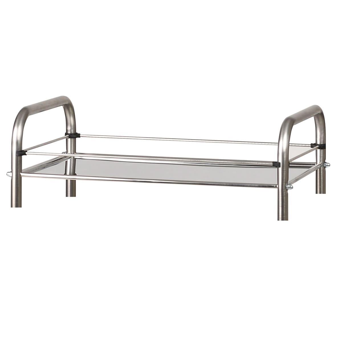 Set of 4 stainless steel guard rails for tray 60x40cm
