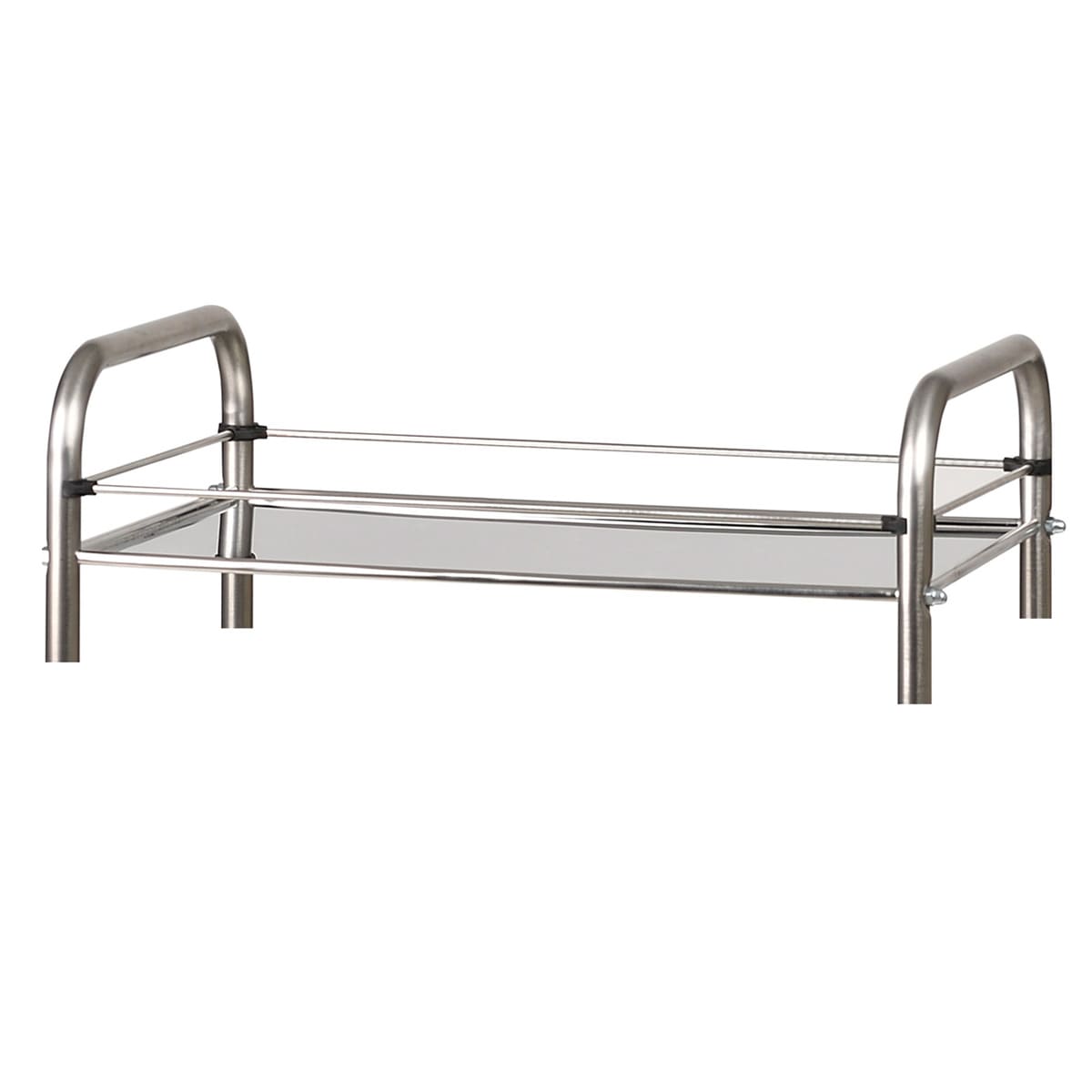 Set of 4 stainless steel guard rails for tray 70x50cm