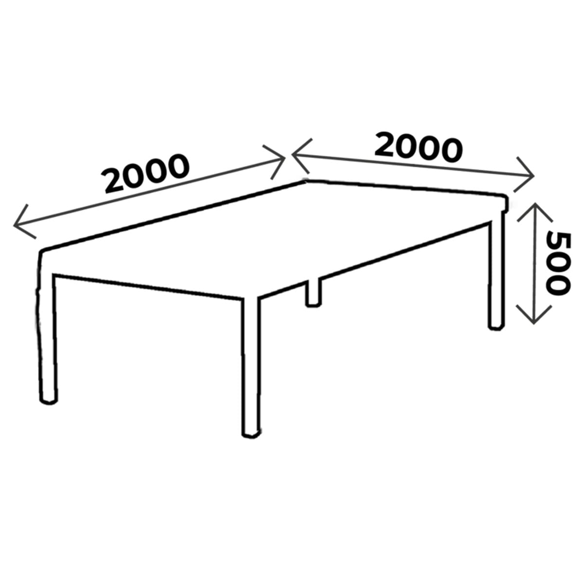 Table kiné/ostéo BOBATH, hauteur 50cm