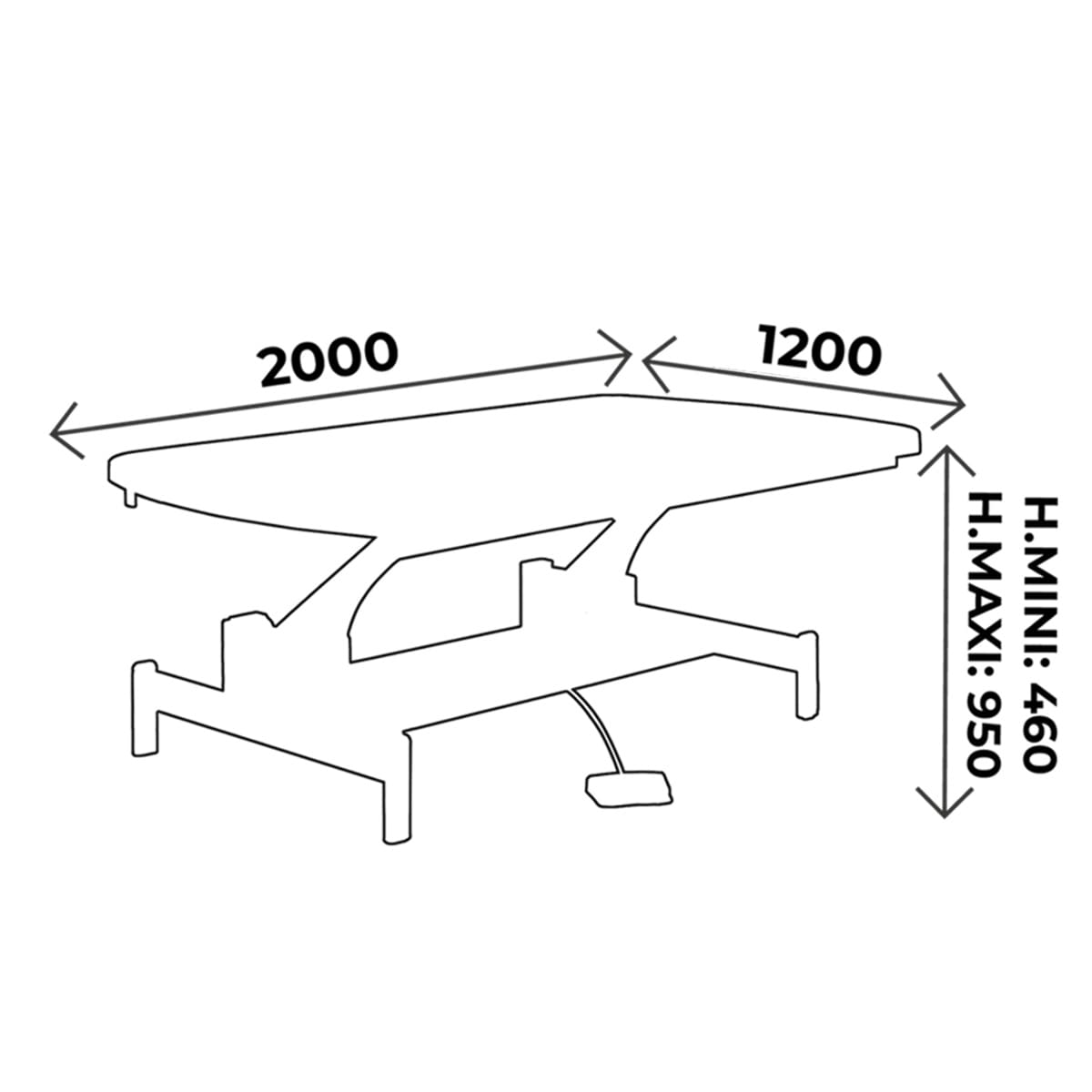 Electric Osteo and Physio table BOBATH