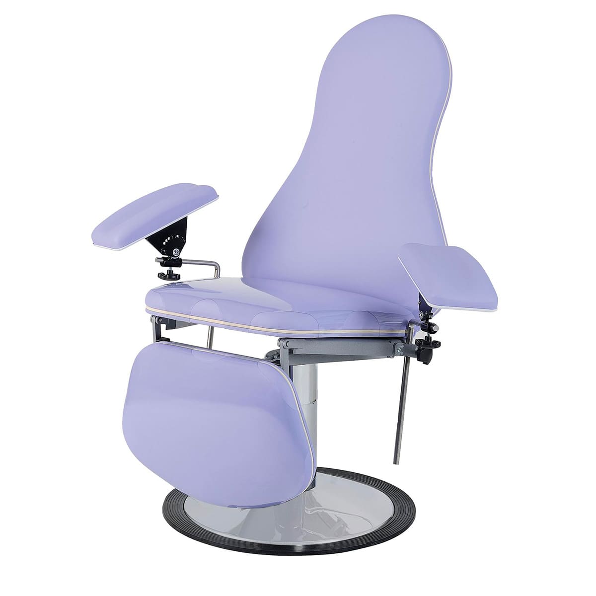 Blood chair height 51cm, 3 sections, non-rotative, with blood test splints