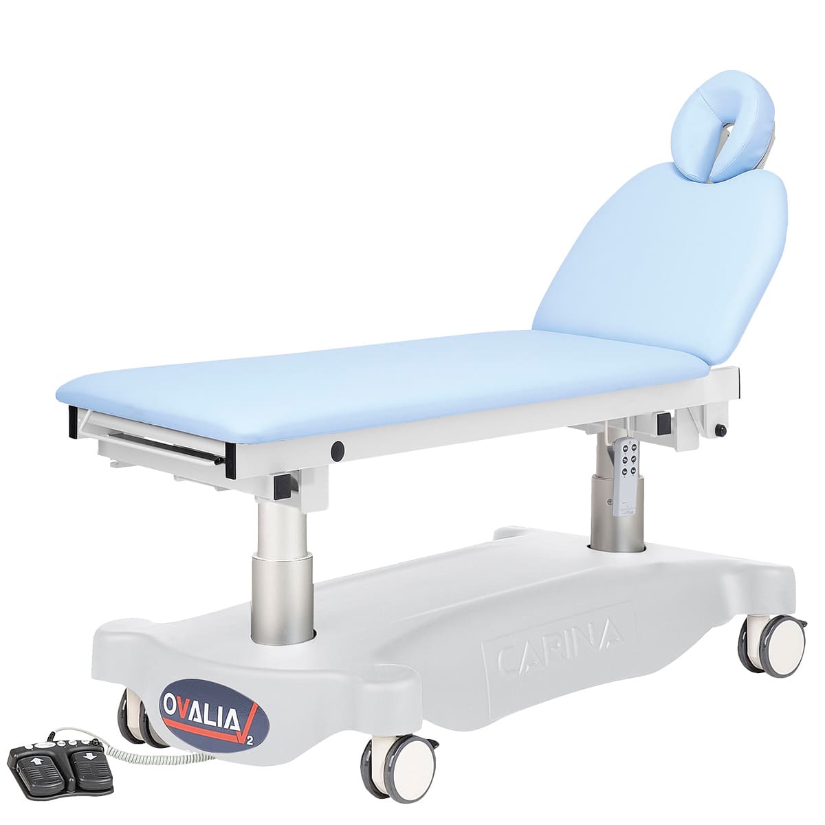 Examination couch width 70cm, multifunction pedal