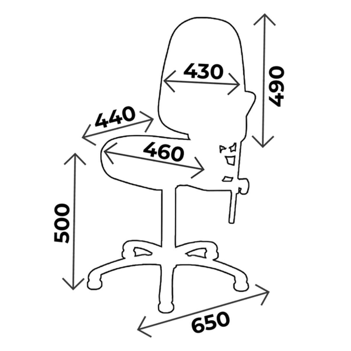 Fauteuil de prélèvement hauteur 50cm, 2 parties, non rotatif, gouttière