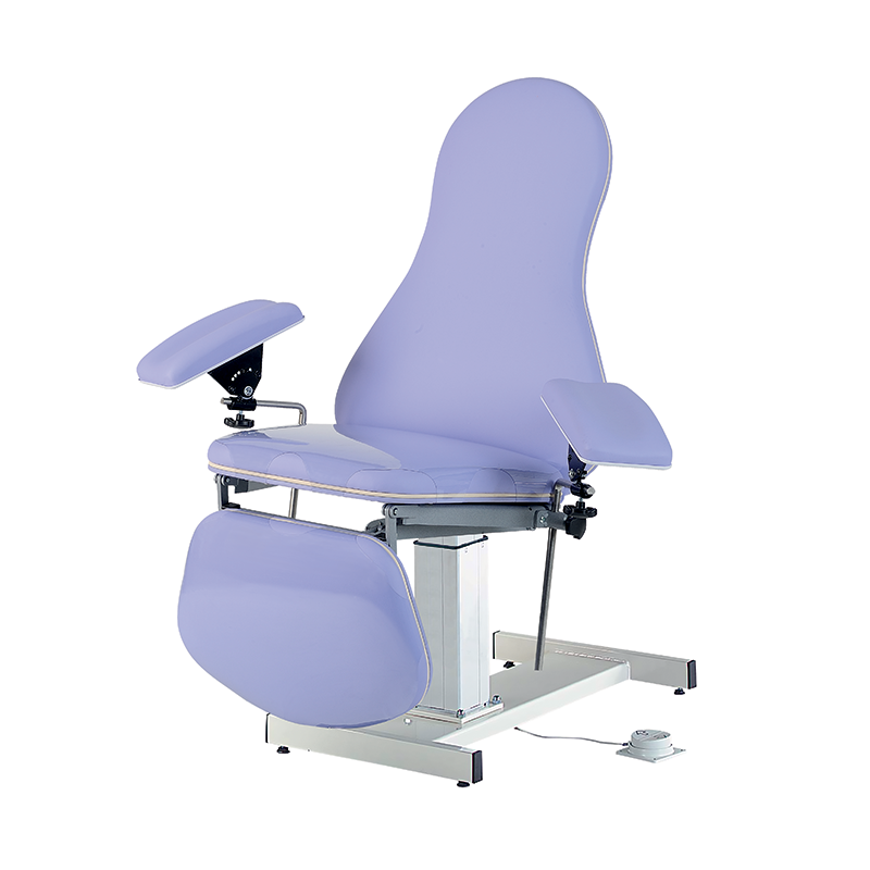 Electric blood chair 3 sections, non-rotative, with blood test splints