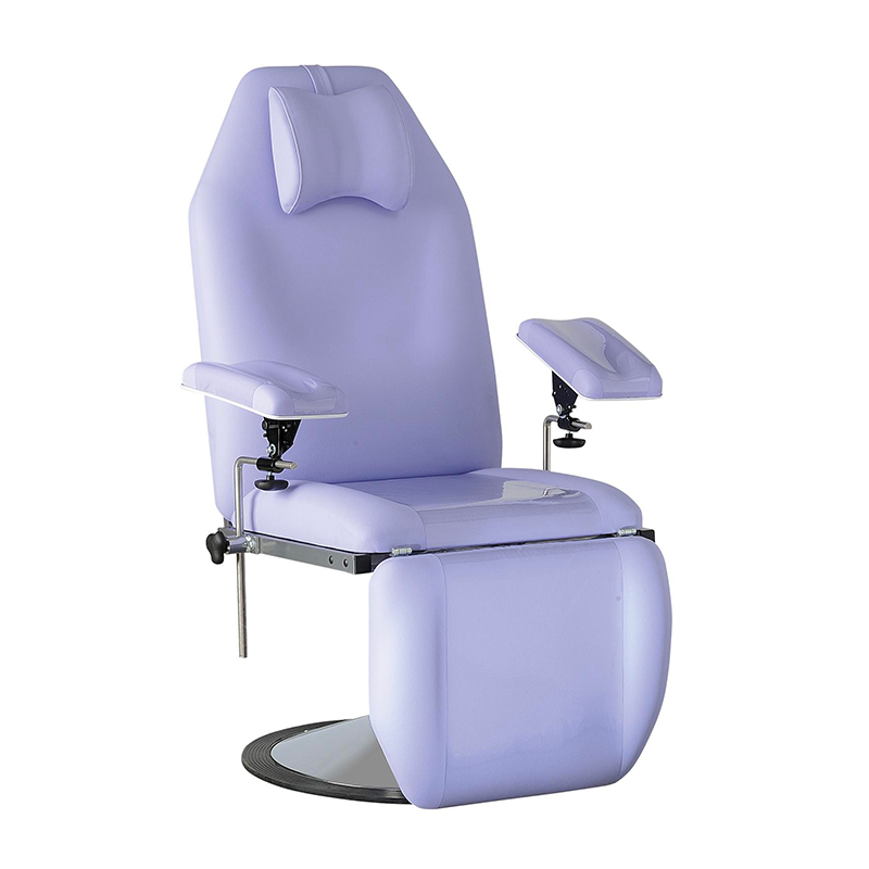 Blood chair height 50cm, 3 sections, non-rotative, with blood test splints