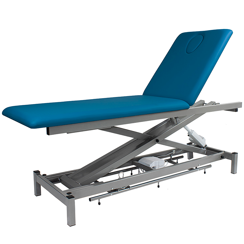 Physio/Osteo table 2 sections, with face hole, all around foot controller