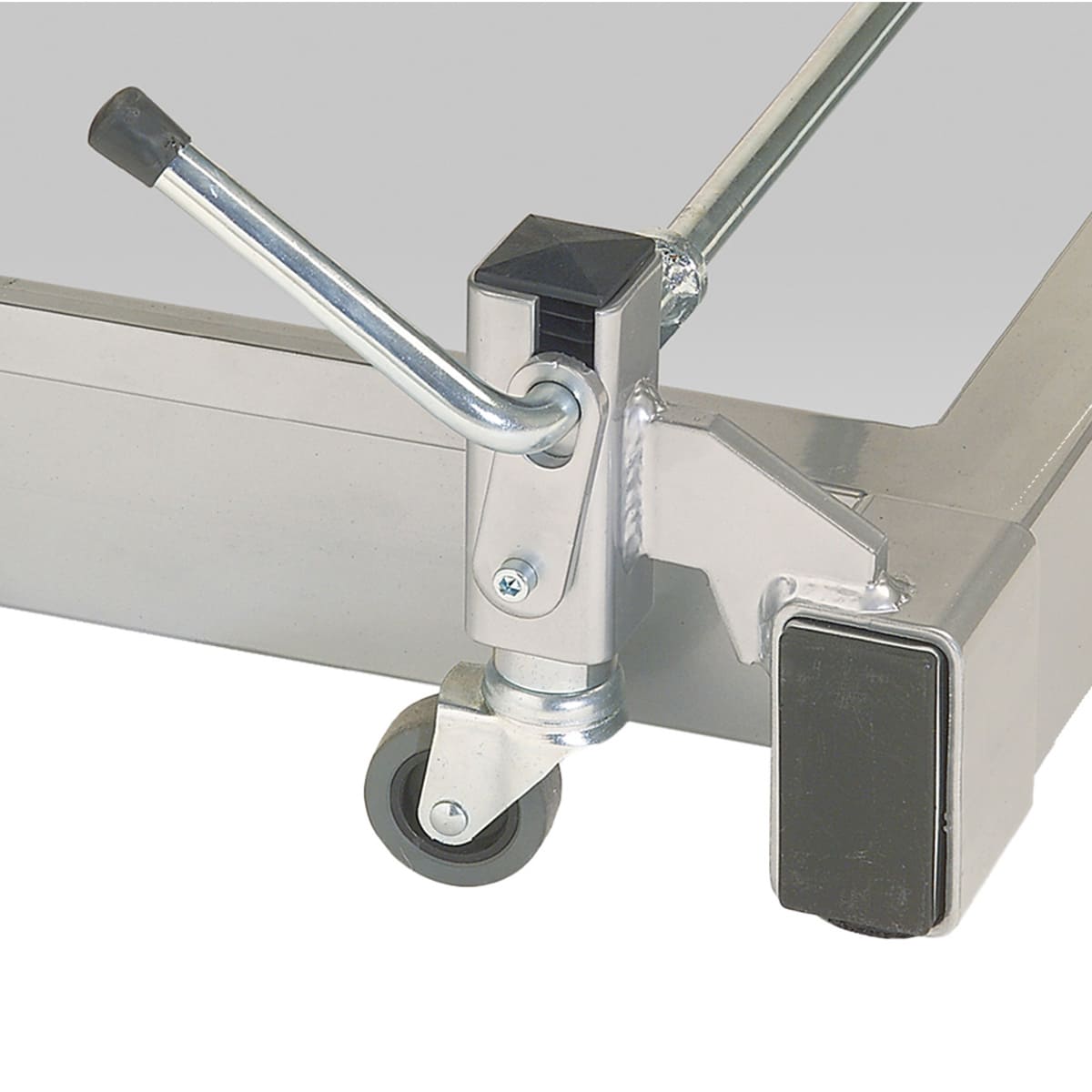 Support En U Avec Roulettes Pour Radiateur électrique - Réglable, Pieds Blancs - Pour Déplacement Facile