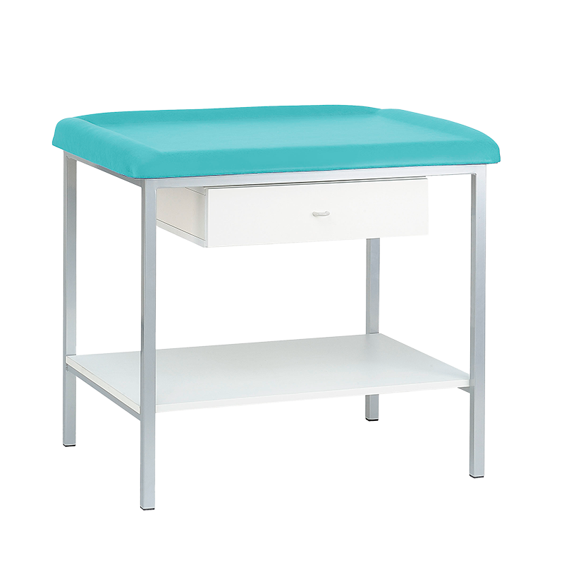 Pediatric table height 86cm, 1 section, with tray and drawer